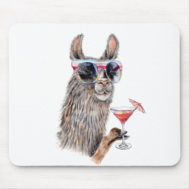 Mousepad Vacation Llama (Frente)