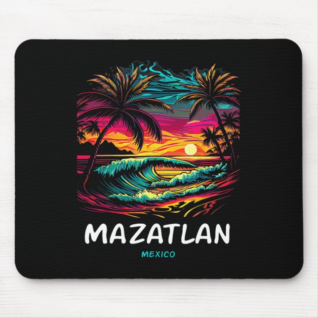 Mousepad Vacation Souvenir Palm Tree Mazatlan  (Frente)