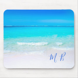 Mousepad Vaga do Céu do Mar Aqua no Oceano Azul