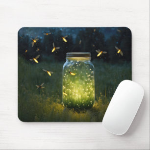 Mousepad Vagalumes brilhando em um carro