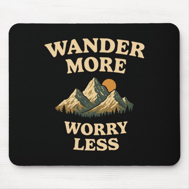 Mousepad Vague mais se preocupe menos design de frase ao ar (Frente)