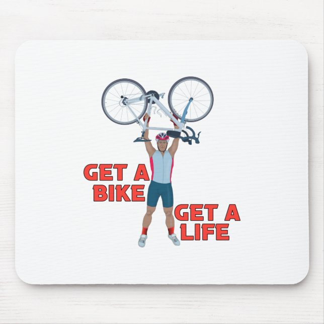 Mousepad Vai andar de bicicleta (Frente)