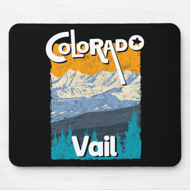 Mousepad Vail Colorado Mountain State Rocky Mounains Tee S (Frente)