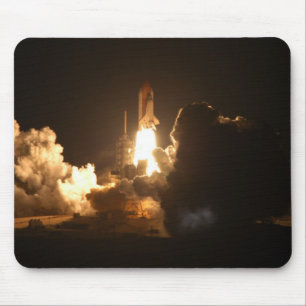 Mousepad Vaivém Espacial Terra Nave Orbital Noturna Canva