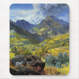 Mousepad Val d'Aosta (paisagem alpina majestosa italiana)