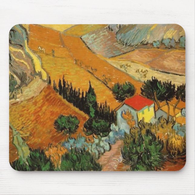 Mousepad Vale com Plowman (F727)Van Gogh de Belas Artes (Frente)