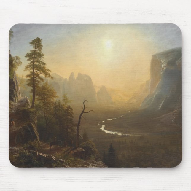 Mousepad Vale de Yosemite, fuga do ponto da geleira (Frente)