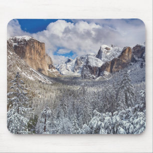 Mousepad Vale de Yosemite na neve