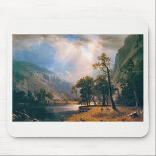 Mousepad Vale Half Dome Yosemite, de Albert Bierstadt, 1870