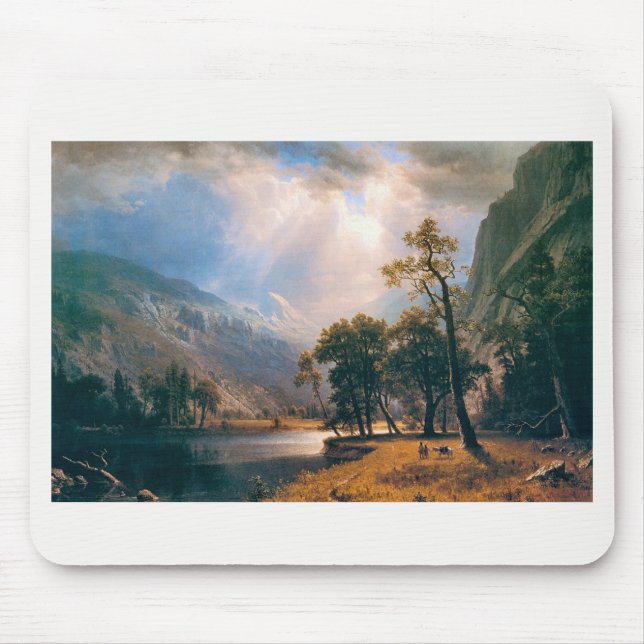 Mousepad Vale Half Dome Yosemite, de Albert Bierstadt, 1870 (Frente)