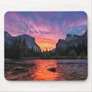 Mousepad Vale vibrante do céu Yosemite