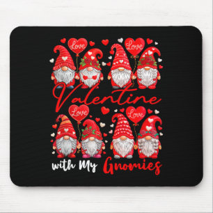 Mousepad Valentine Com Meus Gnomies Casal Gnomos Fantasia K