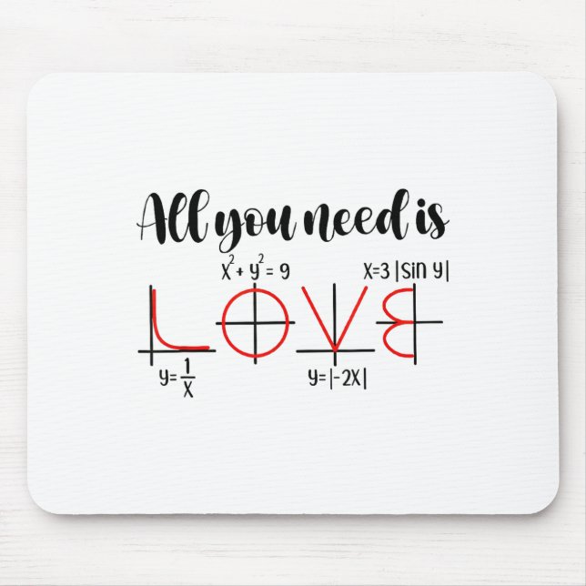 Mousepad Valentine Math Humor For Teachers Students  (Frente)