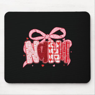Mousepad Valentine Nana Coquette Laço Floral Rosa Mãe Mulhe