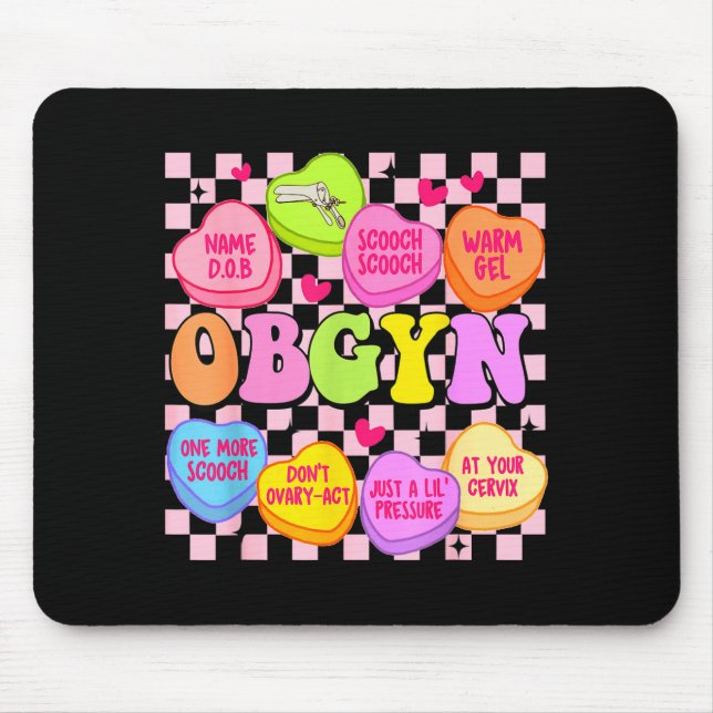 Mousepad Valentine’s Day Obgyn Nurse Gynaecology Gynaecolog (Frente)