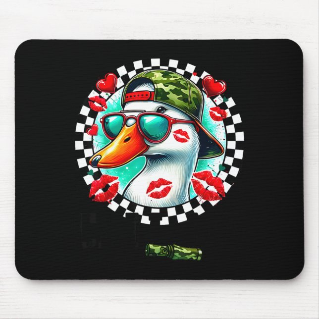 Mousepad Valentine's Day Duck Hunting Camo Call Me Toddler  (Frente)