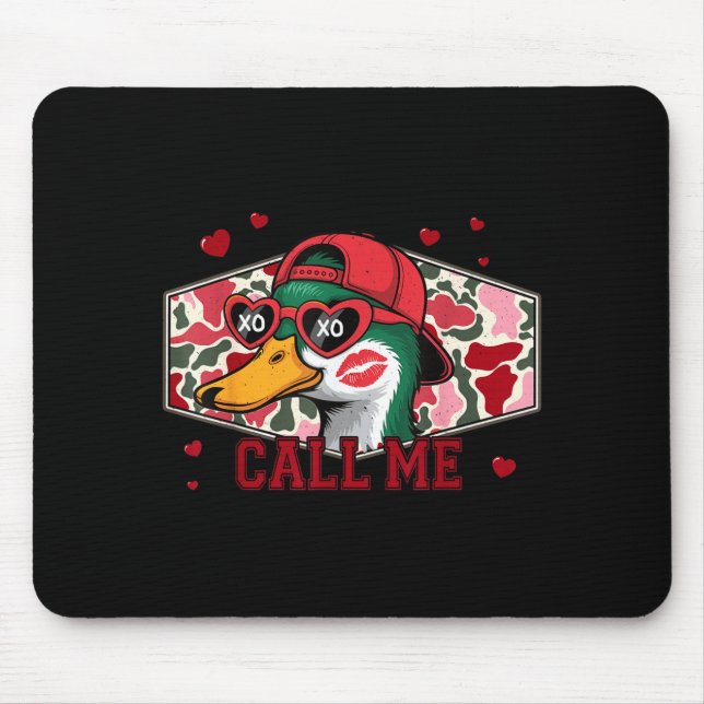 Mousepad Valentine's Day Duck Hunting Camo Call Me Toddler  (Frente)