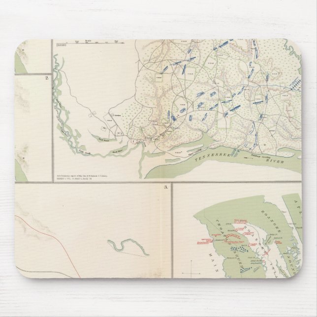 Mousepad Valverde, Shiloh, Ft Craig, Ilha Roanoke (Frente)