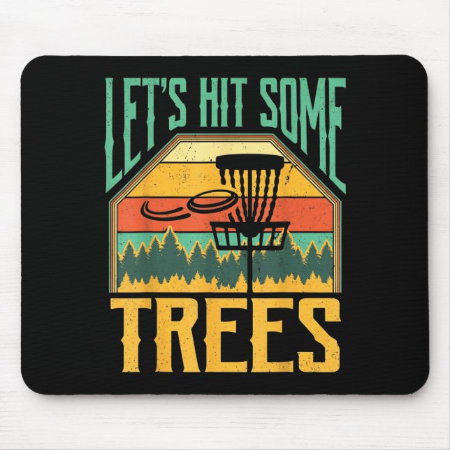 Mousepad Vamos Acertar Algumas Árvores Jogador Engraçado de (Frente)