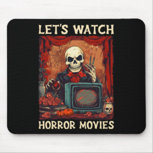 Mousepad Vamos Assiste Filmes Horrores Góticos Halloween Sk