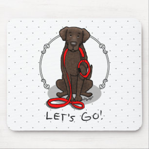 Mousepad Vamos! Cachorro Retriever de Cabelo Ondulado (fíga
