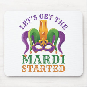 Mousepad Vamos Começa a Mardi Festa Mardi Gras