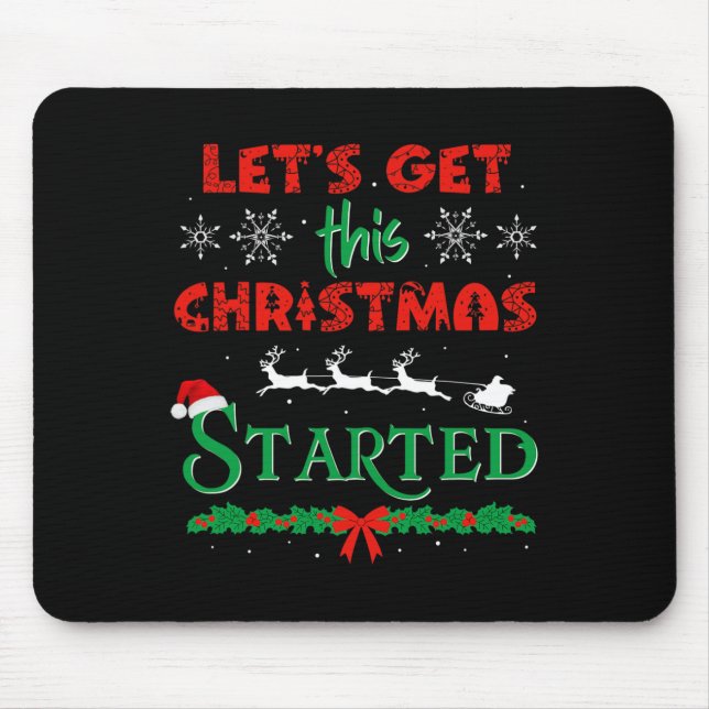 Mousepad Vamos Começou o Natal Festa C (Frente)