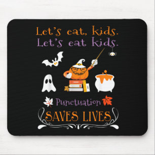Mousepad Vamos Comer Crianças Pontuação Salva Vidas Engraça