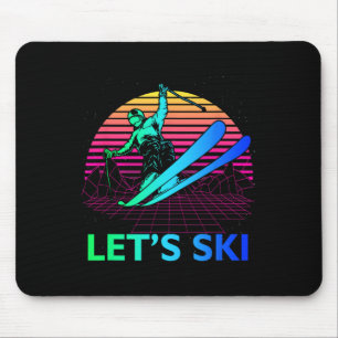Mousepad Vamos Esquiar Colorido Vintage Anos 90 Anos 80 Esq