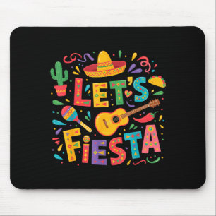 Mousepad Vamos festejar cinco de maio chapéu mexicano festa