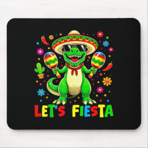Mousepad Vamos festejar dinossauro cinco de maio meninos cr