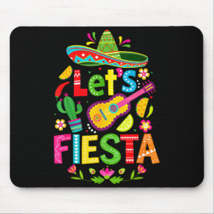Mousepad Vamos festejar feliz cinco de maio sombrero mexica