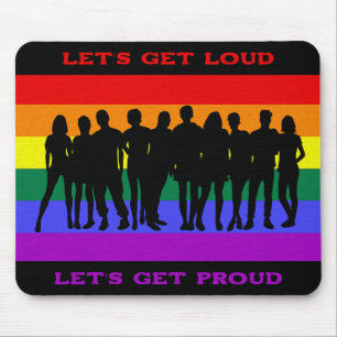 Mousepad Vamos ficar loucos, vamos ter orgulho LGBTQ