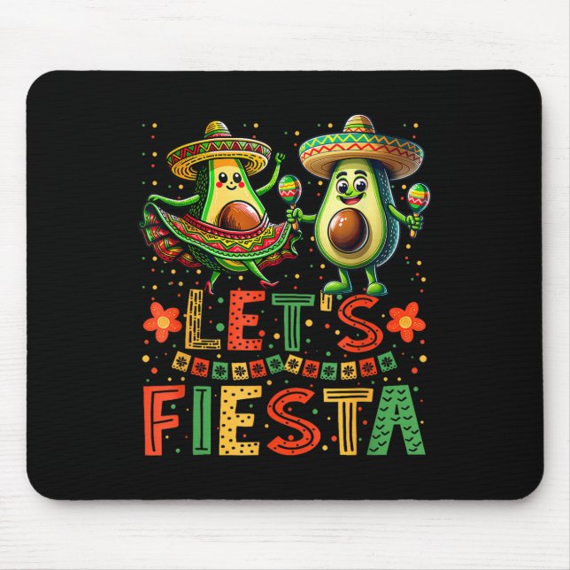Mousepad Vamos Fiesta 5 Cinco De Mayo Para Mulheres Rapazes (Frente)