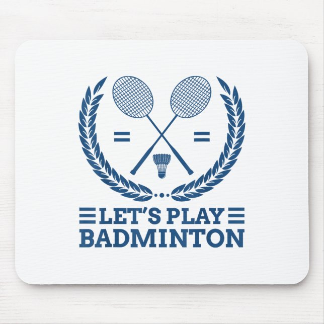 Mousepad Vamos Jogar Badminton (Frente)