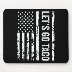 Mousepad Vamos Lá Taco Divertido Tendência Política