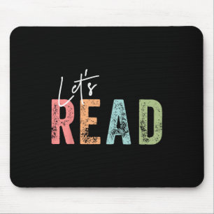 Mousepad Vamos Ler Fã de Livros Amante de Leitura Bibliotec