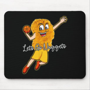 Mousepad Vamos Nuggets - Jogador de Bysketbyll do Galinha N
