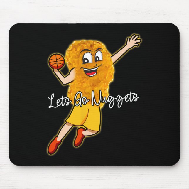 Mousepad Vamos Nuggets - Jogador de Esboço de Nugget de Fra (Frente)