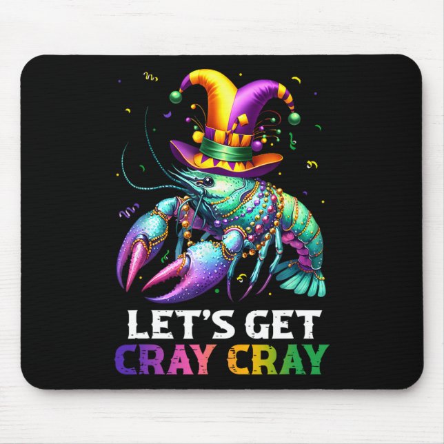 Mousepad Vamos Obter Cray Cray Crawfish Costume Boys Men Ma (Frente)