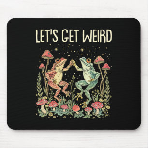 Mousepad Vamos Obter Sapos Dançantes Estranhos Cogumelos En