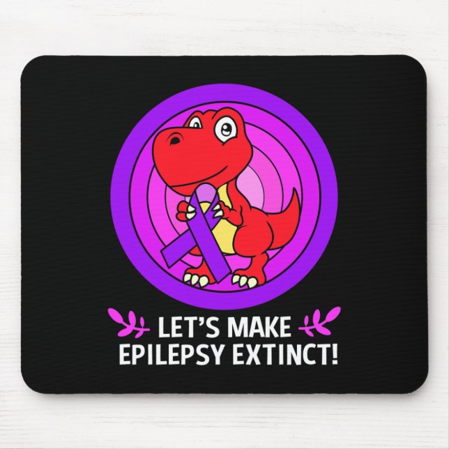 Mousepad Vamos Tornar a Epilepsia Extinta Conscientização s (Frente)