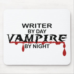 Mousepad Vampiro do escritor em a noite