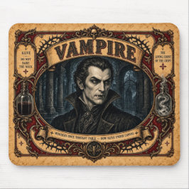 Mousepad Vampiro, Monstro de Circo Vintage