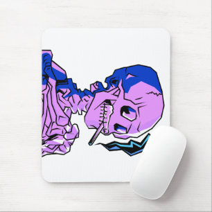 Mousepad Van Gogh, Esqueleto com um cigarro aceso