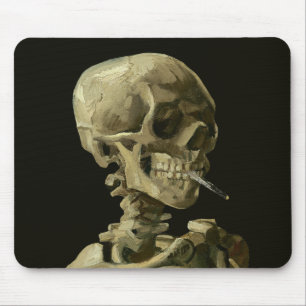 Mousepad Van Gogh, Esqueleto com um cigarro aceso