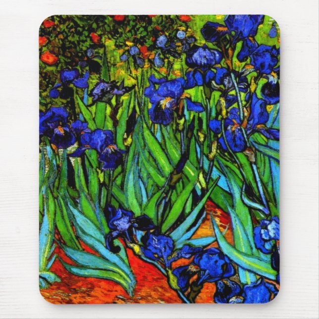 Mousepad Van Gogh - Irises, (Frente)