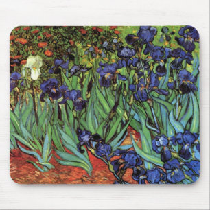 Mousepad Van Gogh Irises, Vintage Garden, Belas Artes