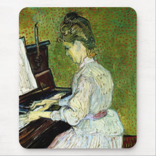 Mousepad Van Gogh; Marguerite Gachet no piano, arte do