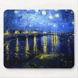 Mousepad Van Gogh - Noite Estrelada sobre o Ródano